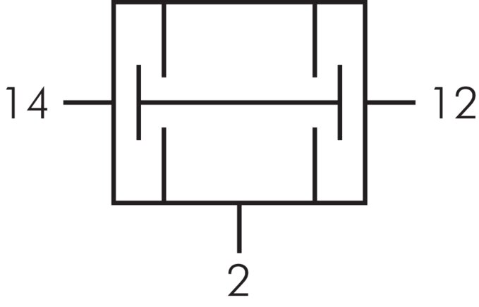 Schaltsymbol: UND-Ventil